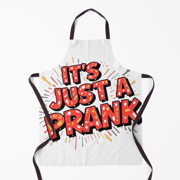 Item preview, Playful Comic Bubble Lettering Saying It’s Just a Prank with Expressive Cartoon Style, Energetic Halftone Shading and Colorful Details on White designed and sold by ArtPetrenko90.