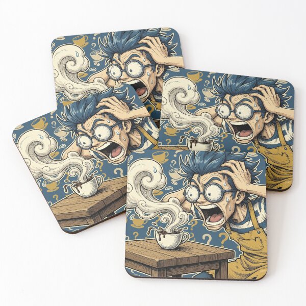 Item preview, Morning Panic: Funny Anime Coffee Disaster designed and sold by Zuday.