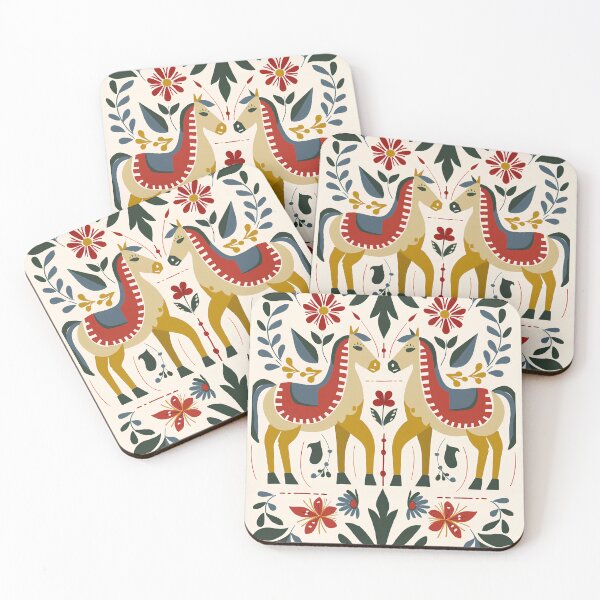 Item preview, Swedish Dala Horses, Floral Horses designed and sold by xiao xuans.