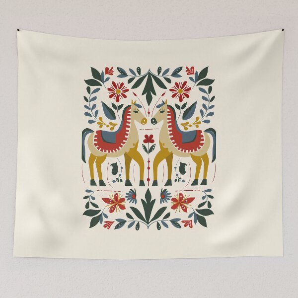 Item preview, Swedish Dala Horses, Floral Horses designed and sold by xiao xuans.
