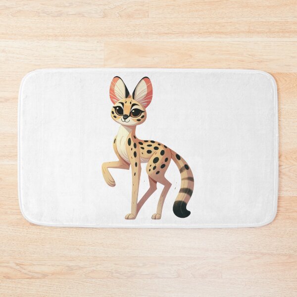 Item preview, Cute Serval Cat Sticker – Adorable Spotted Wild Cat Illustration designed and sold by LunaPixelStudio.