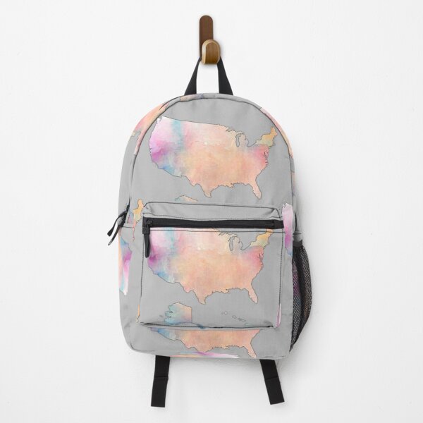 Item preview, Pastel USA Map – Watercolor States Art designed and sold by mashmosh.