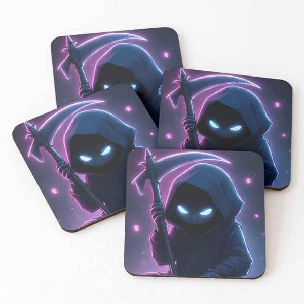 Item preview, Overworked Anime Reaper – Dark Comedy Character Art designed and sold by OhmAuraArt.