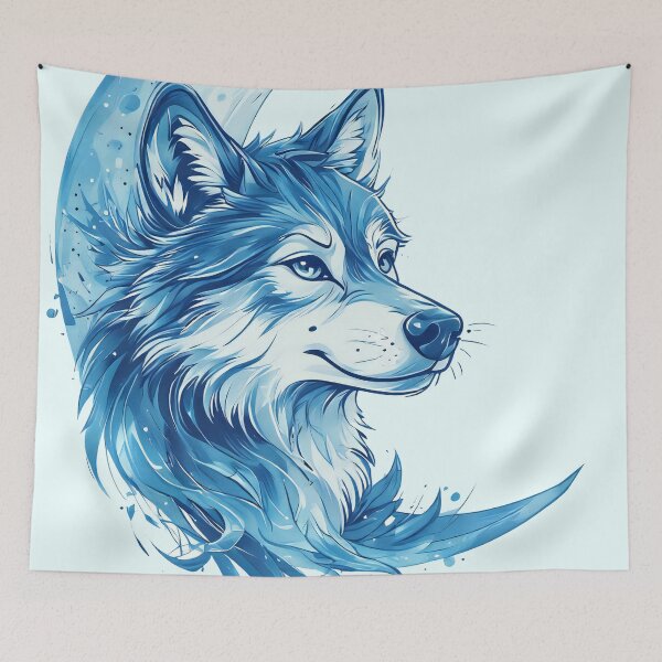Item preview, blue moon wolf designed and sold by aliraweb.