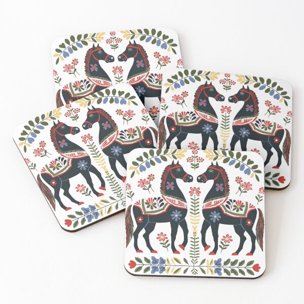 Item preview, Swedish Dala Horses, Floral Horses designed and sold by xiao xuans.