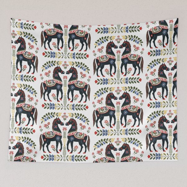 Item preview, Swedish Dala Horses, Floral Horses designed and sold by xiao xuans.