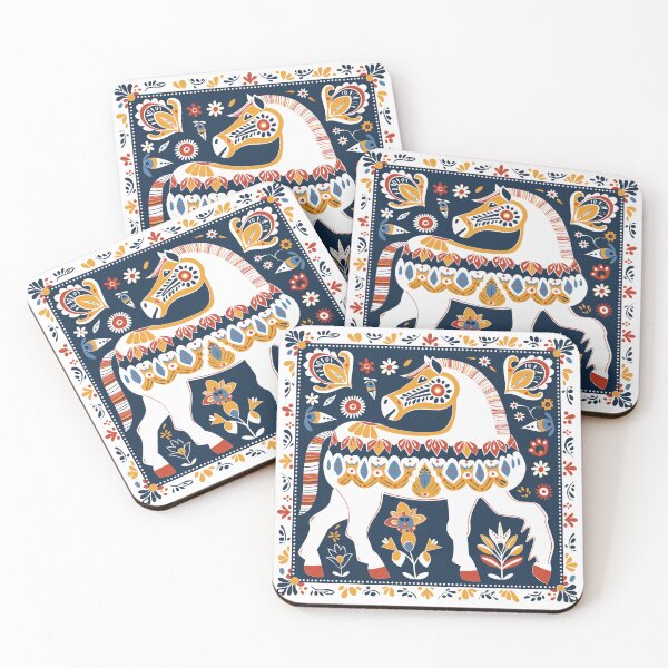Item preview, Swedish Dala Horses, Floral Horses designed and sold by xiao xuans.