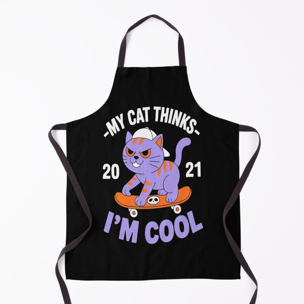 Item preview, Cool Cat Skateboarding Funny My Cat Thinks I'm Cool designed and sold by TeamLequid.