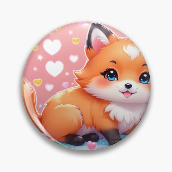 Item preview, Kawaii Bubble Fox – Cute Pastel Fox in Soap Bubble designed and sold by Visualynx.