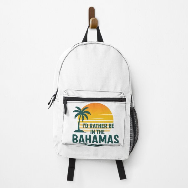 Item preview, Retro Bahamas Vacation Graphic - Winter Escape Tropical Sunset Design - Beach Holiday Travel Quote designed and sold by KivaroArt.