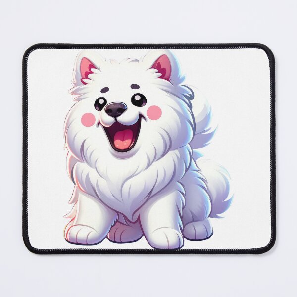 Item preview, Cute Samoyed Dog Sticker – Fluffy White Puppy Cartoon Art designed and sold by LunaPixelStudio.