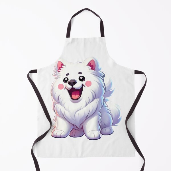 Item preview, Cute Samoyed Dog Sticker – Fluffy White Puppy Cartoon Art designed and sold by LunaPixelStudio.