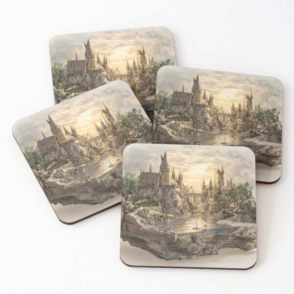 Item preview, Magic castle fantasy art designed and sold by MrHide.