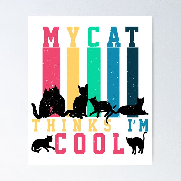Item preview, Mi gato piensa que soy genial Regalo divertido para mamá y papá felino Aprobación del gato Humor Dueño felino crítico designed and sold by karibov.