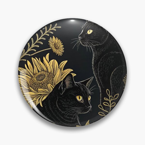 Item preview, Sunflowers fields with cats designed and sold by Lucky 777.
