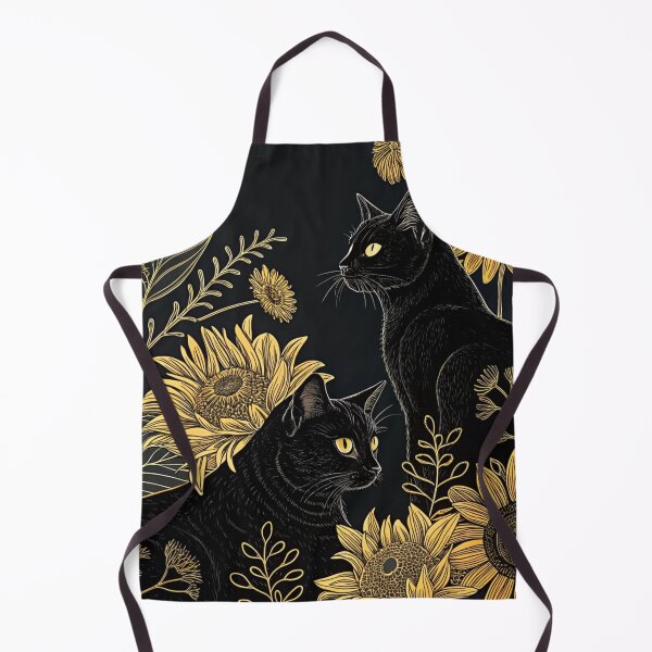 Item preview, Sunflowers fields with cats designed and sold by Lucky 777.