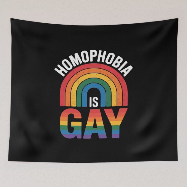 Item preview, Homophobia Is Gay Lesbian Gay Trans Queer LGBT designed and sold by CombatTask.