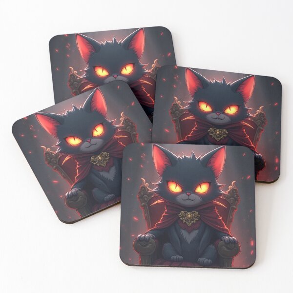 Item preview, Evil Cat Overlord – Cute but Dangerous Anime Design designed and sold by OhmAuraArt.
