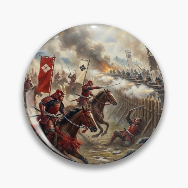 Item preview, Battle of Nagashino – Samurai Cavalry Charge vs. Gunline | Japanese Warlord Art designed and sold by Mori-no-Akari.