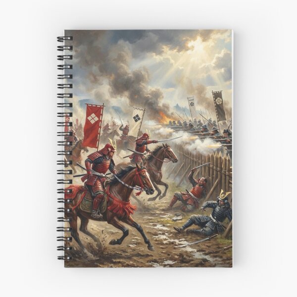 Item preview, Battle of Nagashino – Samurai Cavalry Charge vs. Gunline | Japanese Warlord Art designed and sold by Mori-no-Akari.