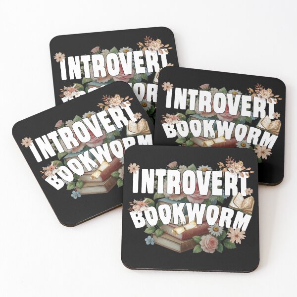 Item preview, INTROVERT BOOKWORM introverts reading a lot love my books library book collection love to read enjoying the silence designed and sold by Jt41.