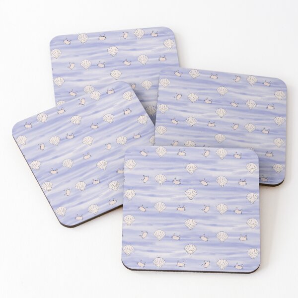 Item preview, Seashells and Crabs Pattern in Blue designed and sold by designsbyklm.
