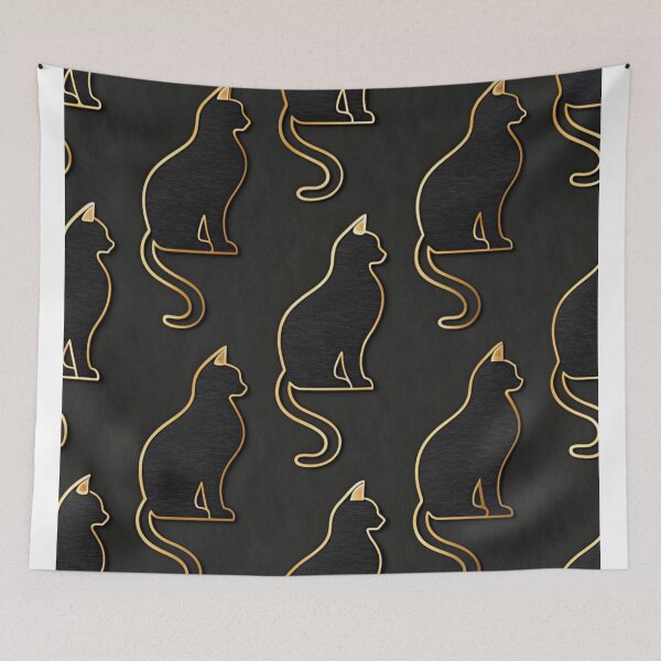 Item preview, Black cats pattern designed and sold by Lucky 777.