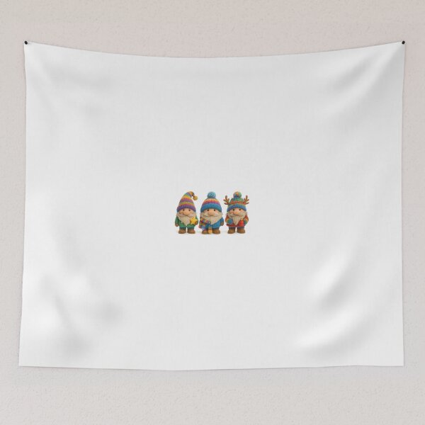 Item preview, Three rainbow Christmas gnomes  designed and sold by Les-Ink-Studio.