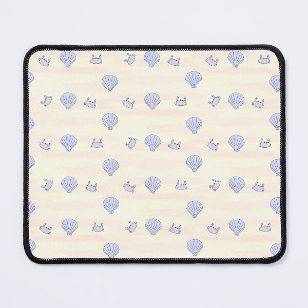 Item preview, Seashells and Crabs Pattern in White designed and sold by designsbyklm.