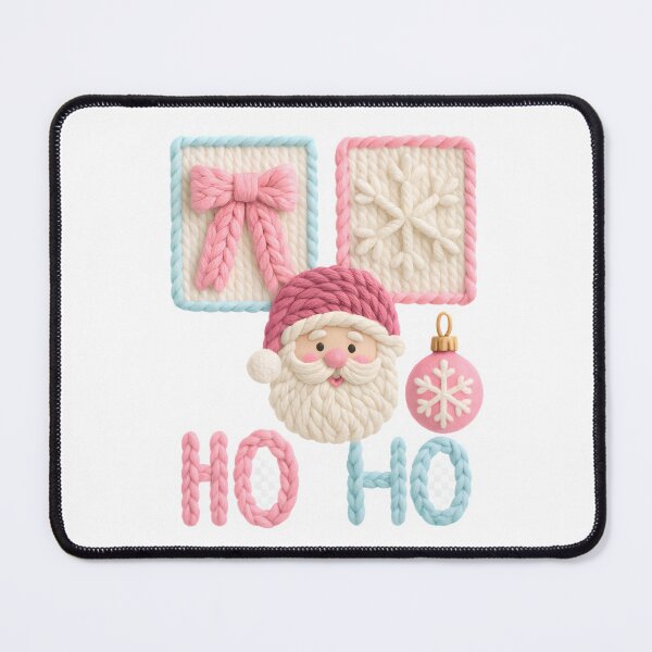 Item preview, Santa, bow, snowflake and ornament “HO HO” designed and sold by Les-Ink-Studio.