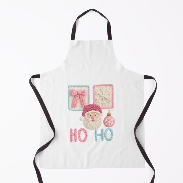 Item preview, Santa, bow, snowflake and ornament “HO HO” designed and sold by Les-Ink-Studio.