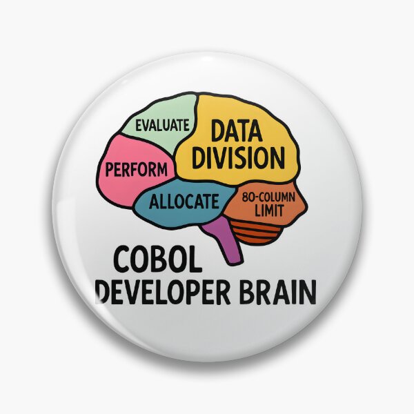 Item preview, COBOL Developer Brain – Funny Mainframe Programmer Gift designed and sold by Nerd Romance Café.