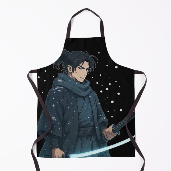 Item preview, Winter Samurai – Cold Steel Warrior Anime Art (Minimal Aesthetic Design) designed and sold by TokyoCraft.