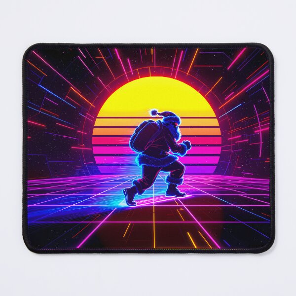 Item preview, Neon Cyber Santa Run designed and sold by FratddArtworks.