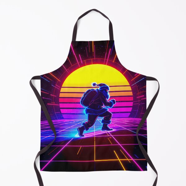 Item preview, Neon Cyber Santa Run designed and sold by FratddArtworks.