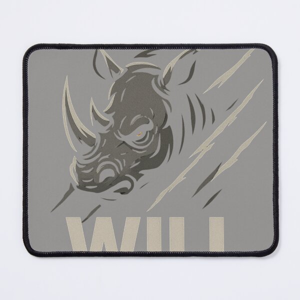 Item preview, Iron Will Rhino Charge — Strength Conquers Symbolic Fashion designed and sold by SavannaStrikes.