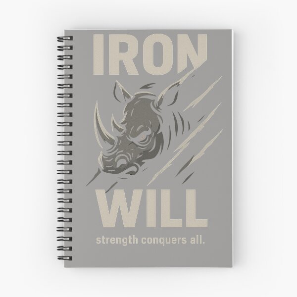 Item preview, Iron Will Rhino Charge — Strength Conquers Symbolic Fashion designed and sold by SavannaStrikes.