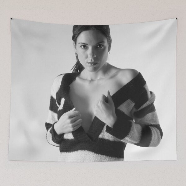Item preview, Viv in Stripes Mono designed and sold by angandfphoto.