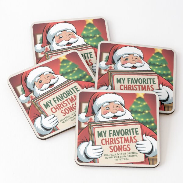 Item preview, My Favorite Christmas Songs Santa Claus Book Tree Design designed and sold by SplashTastic.