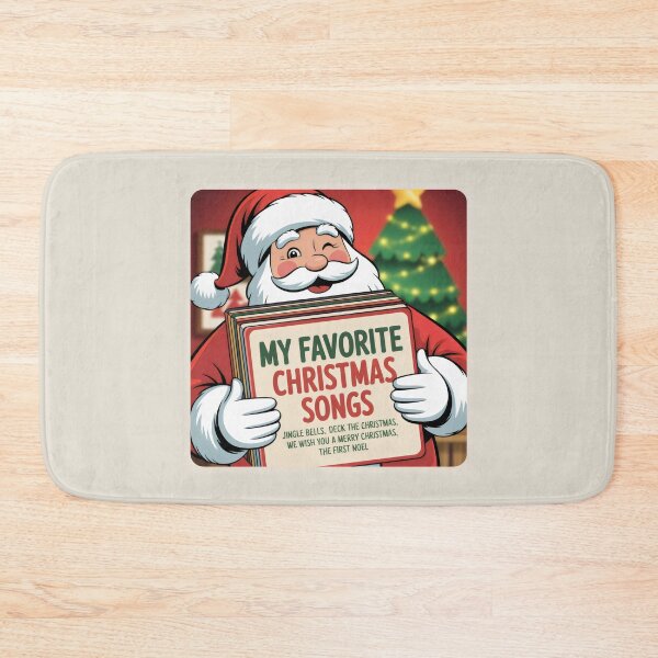 Item preview, My Favorite Christmas Songs Santa Claus Book Tree Design designed and sold by SplashTastic.