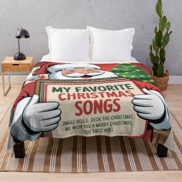 Item preview, My Favorite Christmas Songs Santa Claus Book Tree Design designed and sold by SplashTastic.