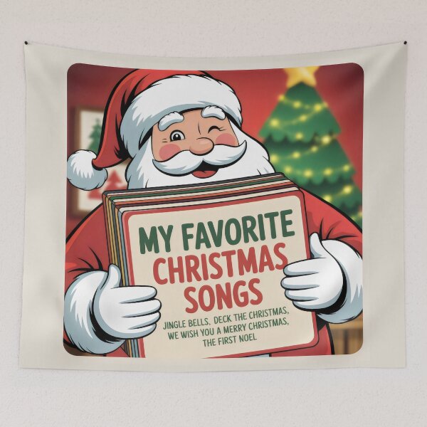 Item preview, My Favorite Christmas Songs Santa Claus Book Tree Design designed and sold by SplashTastic.