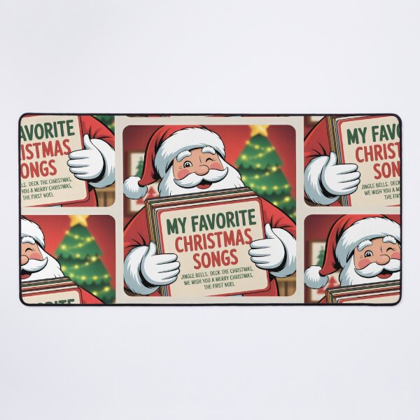 Item preview, My Favorite Christmas Songs Santa Claus Book Tree Design designed and sold by SplashTastic.