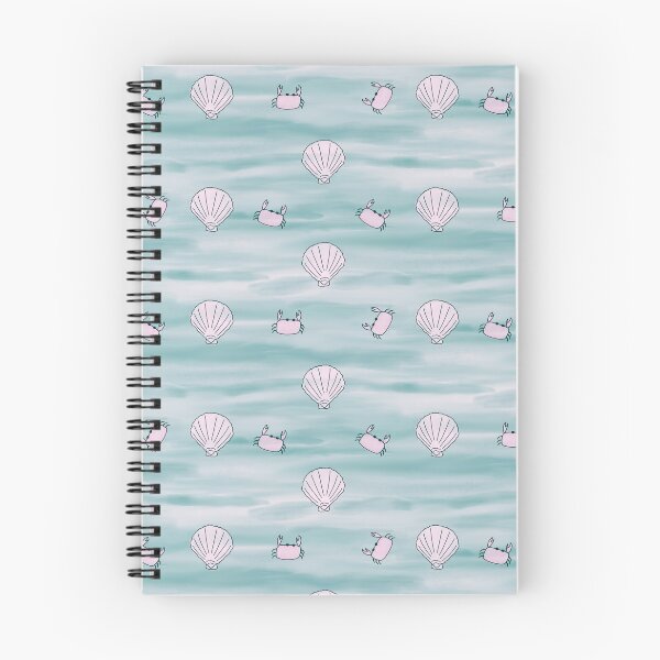 Item preview, Seashells and Crabs Pattern in Turquoise  designed and sold by designsbyklm.