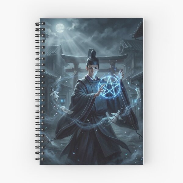 Item preview, Abe no Seimei – Onmyoji of the Moonlit Streets | Japanese Mystic Art designed and sold by Mori-no-Akari.