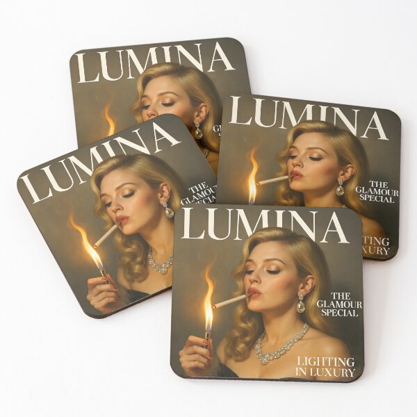 Item preview, Luxurious Blonde Diva Lighting Cigarette in Glamour Portrait. designed and sold by Spark2Seduction.