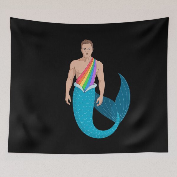 Item preview, LGBT Gay Merman Mermen LGBTQ Pride Flag Parade Equality Mens designed and sold by CombatTask.