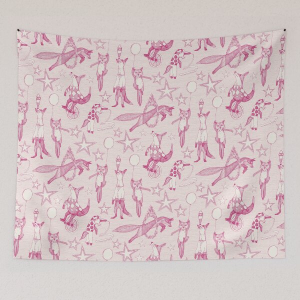Item preview, foxy circus pink ivory designed and sold by scrummy.