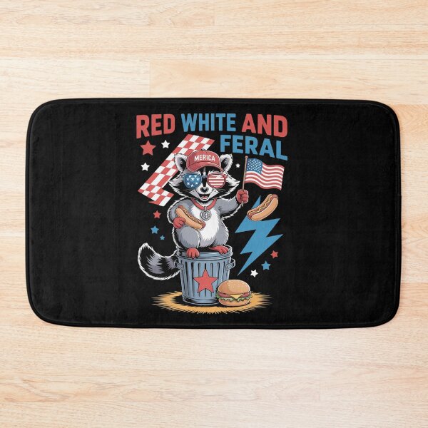 Item preview, Racoon Feral And Free 4Th July designed and sold by SiegridOffical.