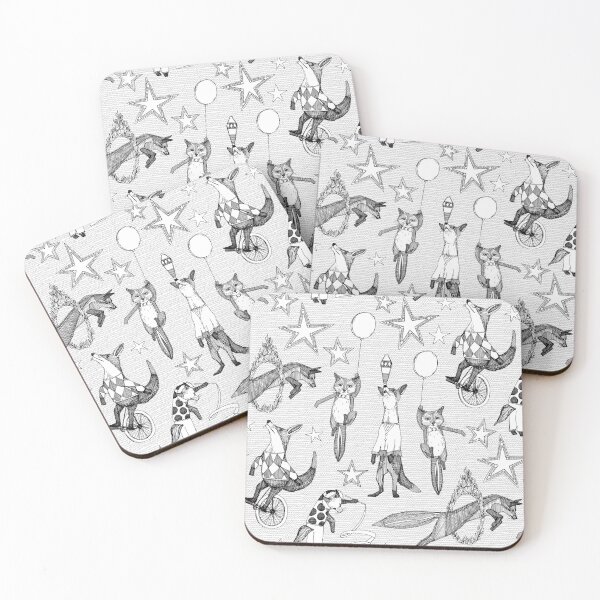 Item preview, foxy circus black white designed and sold by scrummy.
